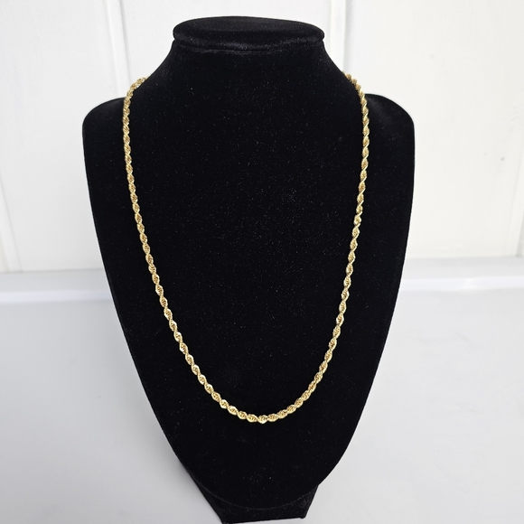 Vintage Jewelry - Vintage 18kt Yellow Gold Plate Twist Chain